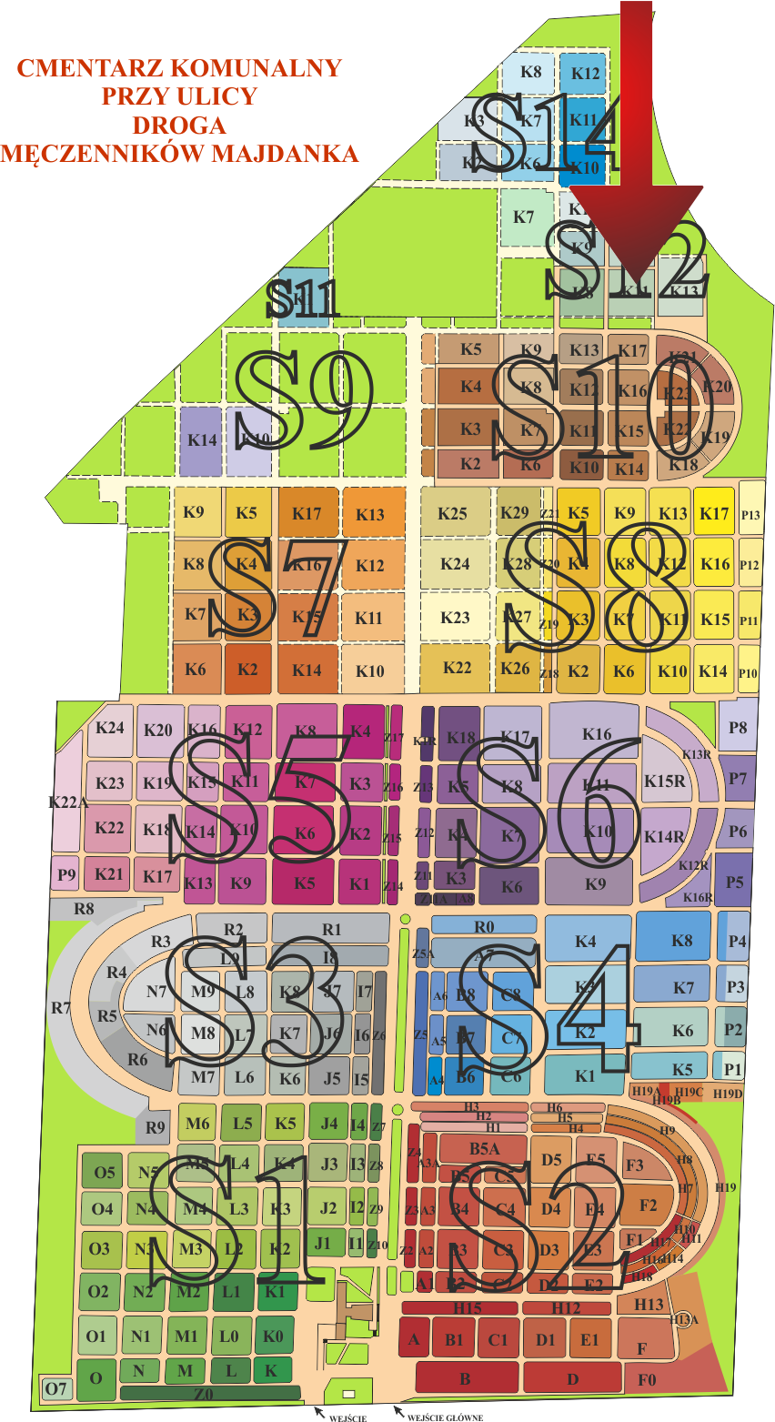 Brak mapy sektorowej