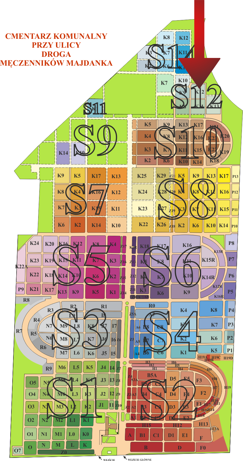 Brak mapy sektorowej