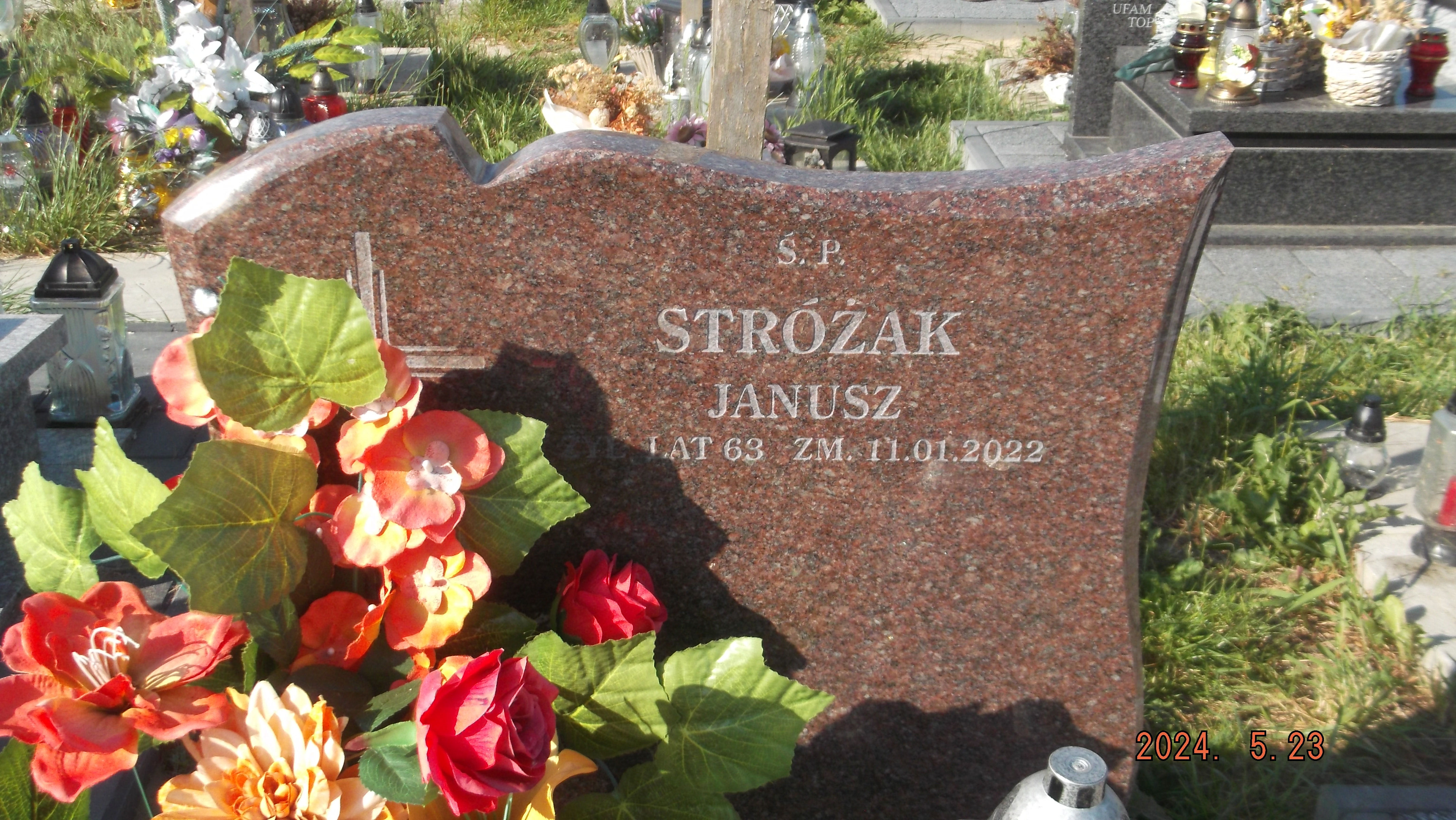 Grób Janusz Stróżak