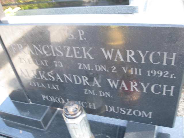 Grób Aleksandra Warych
