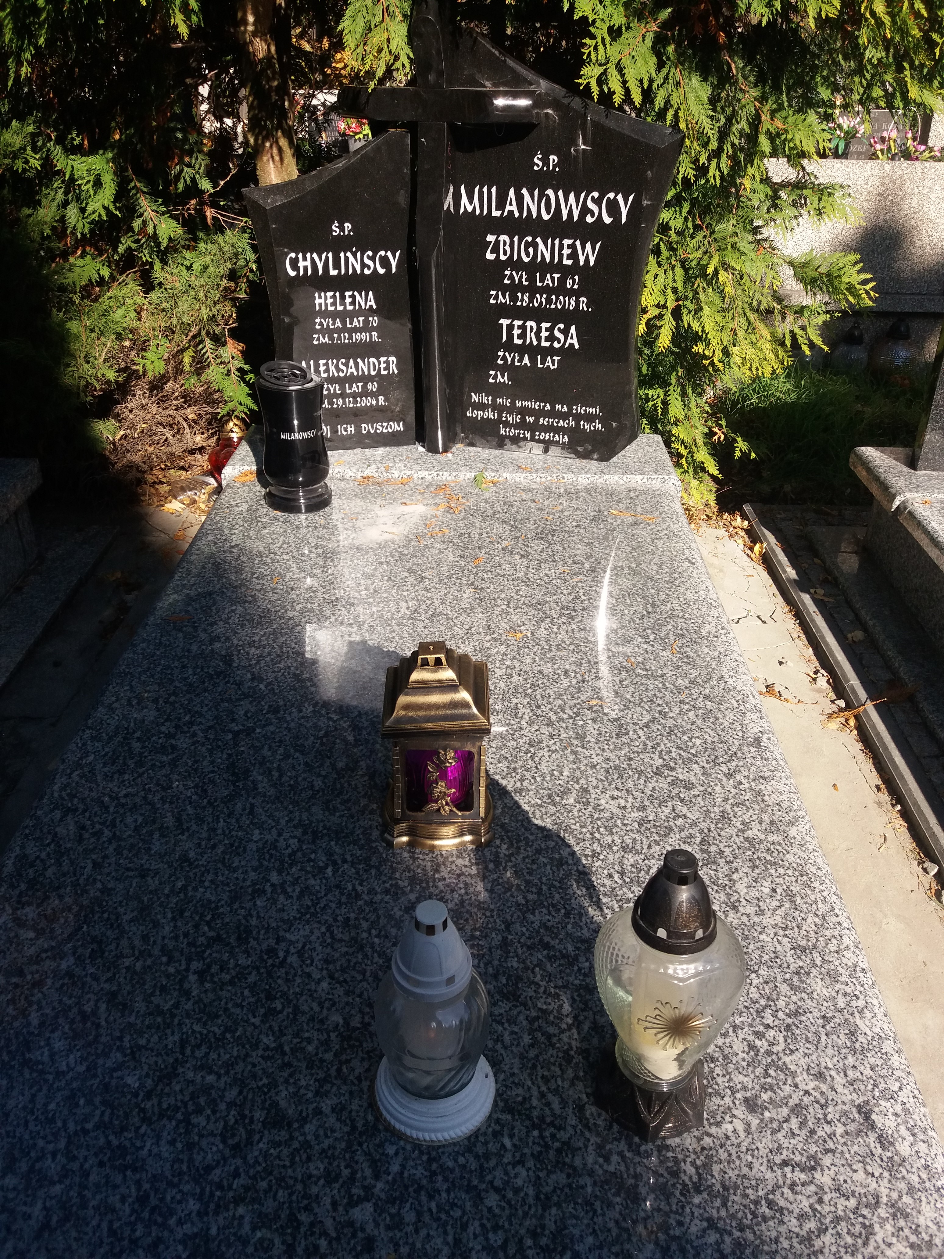 Grób Zbigniew Milanowski