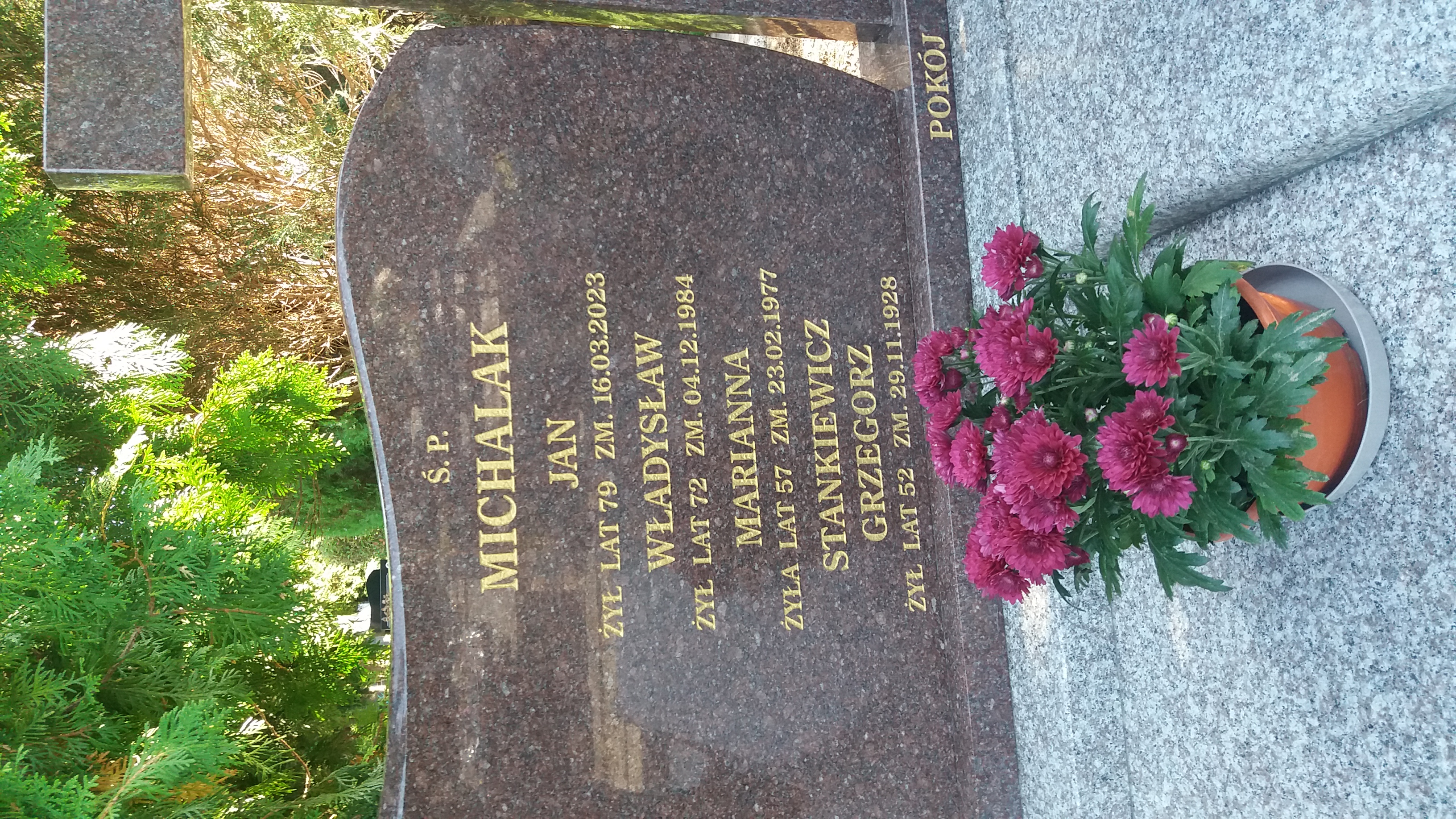 Grób Jan Michalak