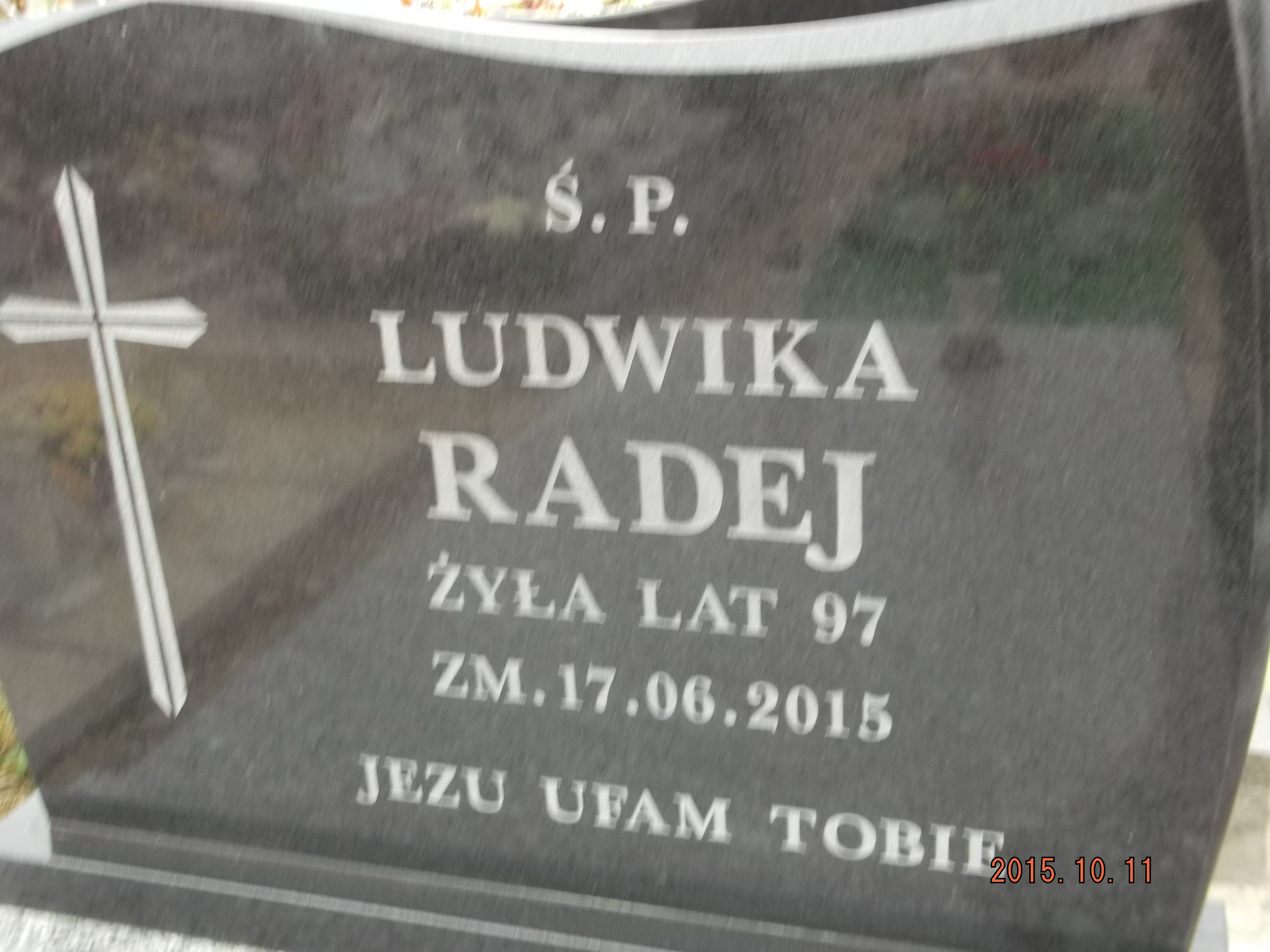 Grób Ludwika Radej 