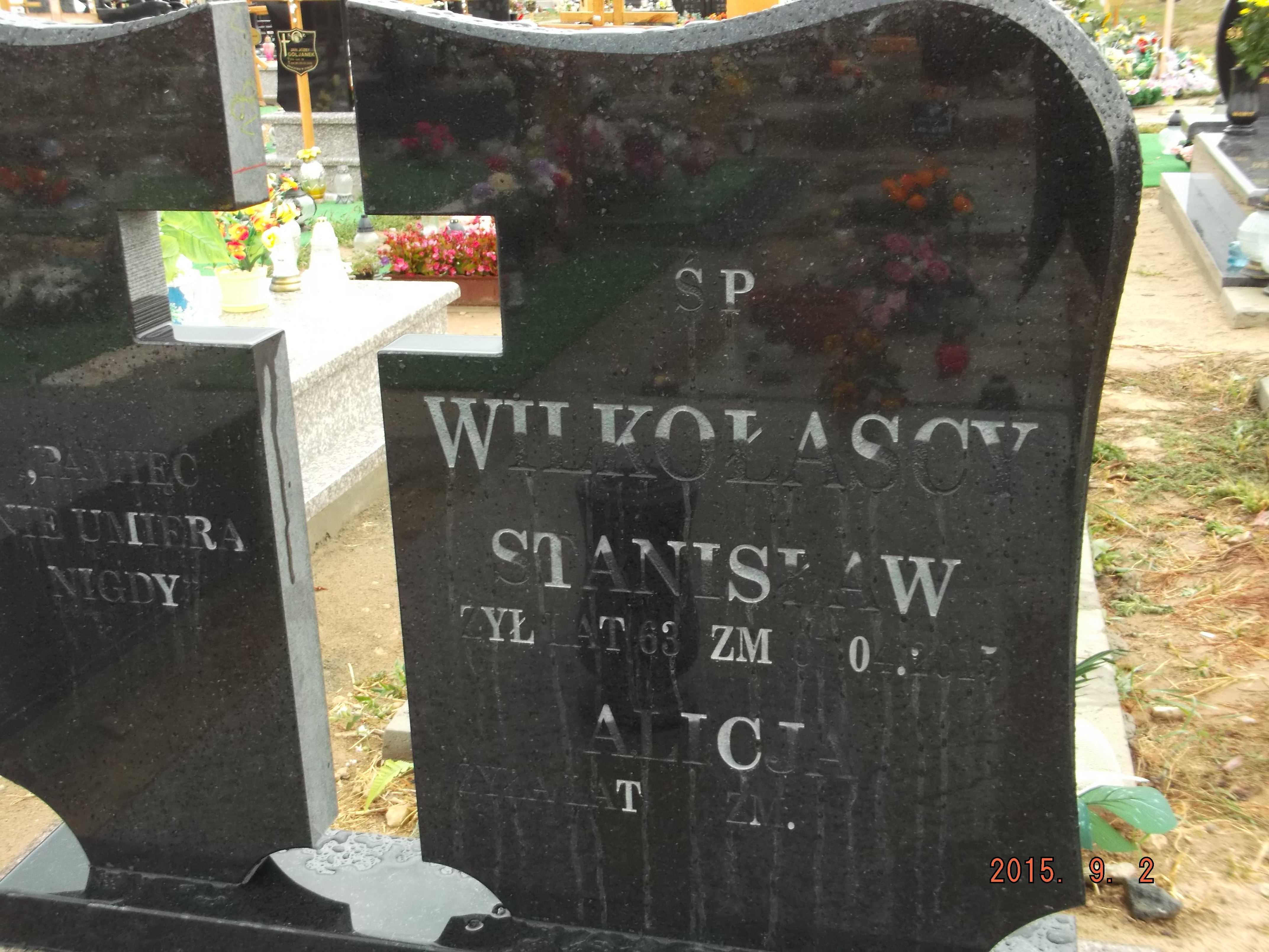 Grób Stanisław Wilkołaski 